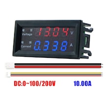 Robizstore-Panel Tip Dc 0-200V 10A Mv Voltmetre Ma Ampermetre M4430