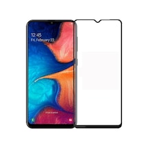 Samsung Galaxy A10 İle Uyumlu Şeffaf Ekranı Tam Kaplayan 5d Cam Kırılmaz Cam Ekran Koruyucu