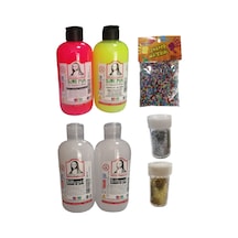 Slime Slaym Yapma Seti 250Ml 4 Adet + Toz Sim 2 Adet + Köpük N11.153