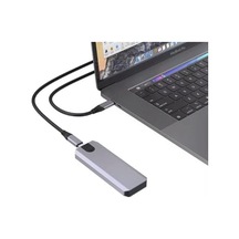M.2 Nvme Usb3.1 Tip-c Gen2 10gbps, Type-c Nvme+ngff Adaptörü, Gri Alüminyum, Taşınabilir Katı Hal Sürücü Kasası, Laptop Ve Macbook İçin Abanoz