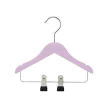 Nyn Ahşap 3-7 Yaş Mandallı Çocuk Askısı Pembe Renk 12 Adet Pembe