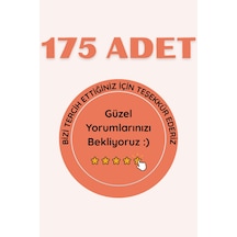 Teşekkür Sticker Etiketi 175 Adet Yuvarlak Etiket A4 5 Sayfa Çok Renkli