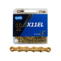 Kmc X11el Gold Ti-n 11 Vites 118 Bakla Extra Light Bisiklet Zinciri Altın