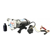 Gross 12 Volt Vakumlu Sıvı Aktarım 1"Mazot Su Süt Pompası Kendind