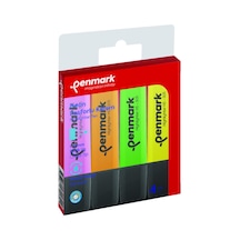 Highlighter Neon Renkler Fosforlu Kalem 4 Lü 124-Pembe