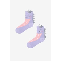Penti Kız Çocuk Lila Glitter Queen Lila Soket Çorap La6 La6 Lila - Pembe Penti Kız Çocuk Lila Glitter Queen Lila Soket Çorap La6 La6 Lila - Pembe