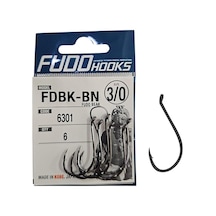 Fudo 6301 No:3/0 Fudo Beak Black Nikel Olta İğnesi 6 Adet