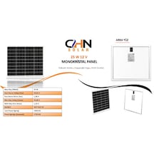 Chn25w12v Güneş Paneli