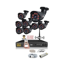 IDS DS-2015HD-SET8-NOHDD-BLACK 8 Kameralı 1080P Full HD 5 MP Sony Lensli Kamera Seti - 2015