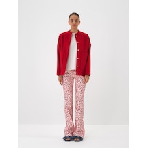 Xint Kırmızı Pamuk Dokulu Slim Fit Pantolon 201251
