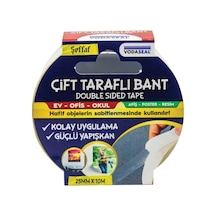 Mey İthalat Vodaseal Çift Taraflı Filmik Bant 25 Mm 10 Metre