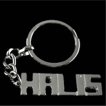 Halis - 914 - - Nazblsmm - İsimli Anahtarlık Çok Renkli
