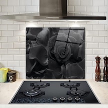 Decorıta Karagül Desen / Cam Ocak Arkası Koruyucu 52cm X 60cm