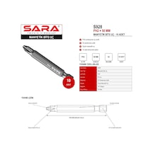 Sara S928 Ph2 50 Mm Manyetik Bits Uç 10 Lu