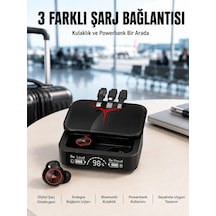 Zenvia Tws Powerbank Kutulu Dijital Göstergeli Bluetooth Kulaklık Kablosuz Kulakiçi Kulaklık Yeni Nesil Znv2026