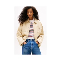 Kadın Mont-dw0dw21382-9205 Haki