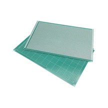 Koodmax 15x20cm Proto Pcb Tek Taraflı Delikli Pertinaks Prototip Deney Kartı Delikli Plaket Pertenak
