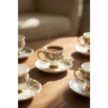 Acar Diva 6 Kişilik Kahve Fincan Takımı 90 Ml Mavi