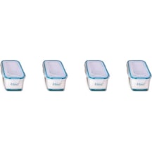 Hava Sızdırmaz Contalı Bakliyat Saklama Kabı 125 L 4 Lü Set