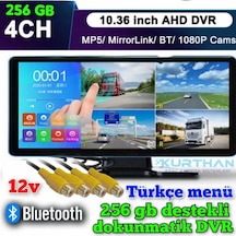 Dokunmatik Ekran 10,36 İnç 4k Bluetooth Mp5 Kamerasız