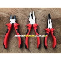 Üniversal Çelik Pense 180Mm Yankeski 160Mm Kargaburnu 160Mm 3Set