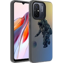 More Tr Redmi 12c Kılıf Desenli Mtr Dragon Sert Kapak - Astronot