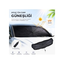 Tüm Araçlara Uyumlu Katlanır Şemsiye Oto Ön Cam Güneşliği Perde Gölgelik Uv Blok