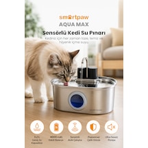Smartpaw Aqua Max Sensörlü Kedi Su Pınarı Distribütör Garantili