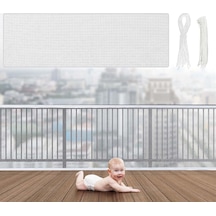 Tr Banister Guard Balkon Ağı Çocuklar Evcil Hayvanlar İçin 15 X 3 Ft Merdiven Ağı Bebek Çiti Kapı Ağı Bebek Ba