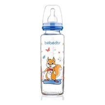 Bebedor B-31302 Desenli Cam Biberon 250 ML Mavi