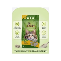 Catsgo Doğal Kokusuz Topaklanan Bentonit Kedi Kumu 5 Lt Ultra Emici %99,5 Tozsuz Doğal Bentonit - 886915611