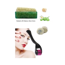 3'lü Kabak Lifli Aloe Vera Peeling Cilt Bakım Yenileme Titanyum Dermaroller Leke,akne Ruşur Taşı