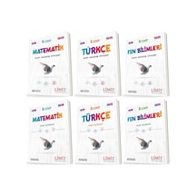 Limit 8. Sınıf Matematik + Türkçe + Fen Konu Föyleri + Soru Seti 6 Kitap 2023