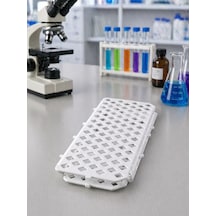 Eppendorf Tüp Standı 100 Delikli - Beyaz