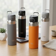 Deconox Paslanmaz Çelik Termos Matara - 1000 Ml 1 Litre Kapasiteli, Renk Seçenekli Isı Yalıtımlı Çelik Suluk G Çok Renkli