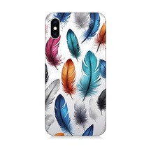 Apple Uyumlu iPhone Xs Renkli Soft Tüyler Desenli Silikon Kılıf