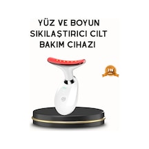 Boyun Ve Gıdı Toparlayıcı Ems Cilt Sıkılaştırıcı 7000 Titreşim Isı Terapisi Beyaz
