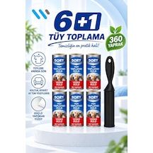 Dory Tüy Toplama Rulosu 6 Lı Set + Sap Evcil Hayvan Tüyü, Koltuk Ve Kıyafet İçin