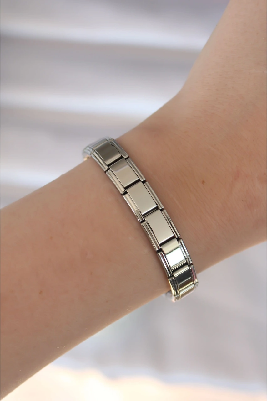 316l Çelik Gümüş Renk Yazısız Nomination Model Kadın Bileklik