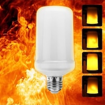 10 Adet 5w Alev Efektli Led Aydınlatma Ampul Otantik Villa Kafe