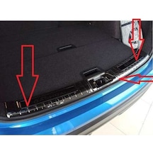 Nissan Qashqai Uyumlu 2014 2020 Arka Tampon Eşiği Krom