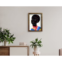Bk Home Doğal Masif Ahşap Çerçeveli Tablo 45X65Cm-22 (551056794)