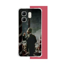 Infinix Hot 50i - Smart 9 Uyumlu Halka Seslenen Atatürk Baskılı Silikon Kılıf Renkli