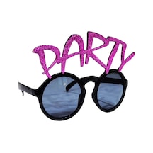 Party Yazılı Fuşya Renk Parti Gözlüğü 15x7 Cm 5680 "