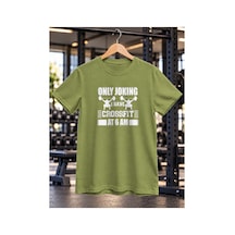 Segungear Onlyjoking Erkek Regular Fit Baskılı Spor Tişört Haki - 933732586 Haki