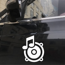 Müzikal Cd Tasarımı Oto Cam Sticker 2 Adet 18 15 Cm