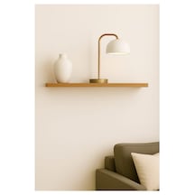 Yankı-BYEG 50 cm safir Meşe Mdf Gizli Bağlantı Duvar Rafı