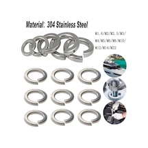 5-100pcs 304 Paslanmaz Çelik Metrik Bölünmüş Yaylı Kilit Yıkama Boyutu M1.6-m22 M5
