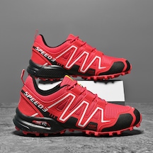 Outdoor Kaymaz Koşu Yürüyüş Spor Ayakkabı Kırmızı