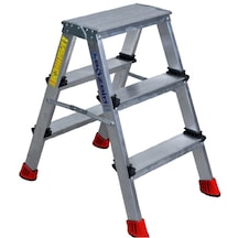 3+3 Çift Çıkışlı Premium Alüminyum Merdiven 50x20 Çok Amaçlı/pratik/kolay 65cm